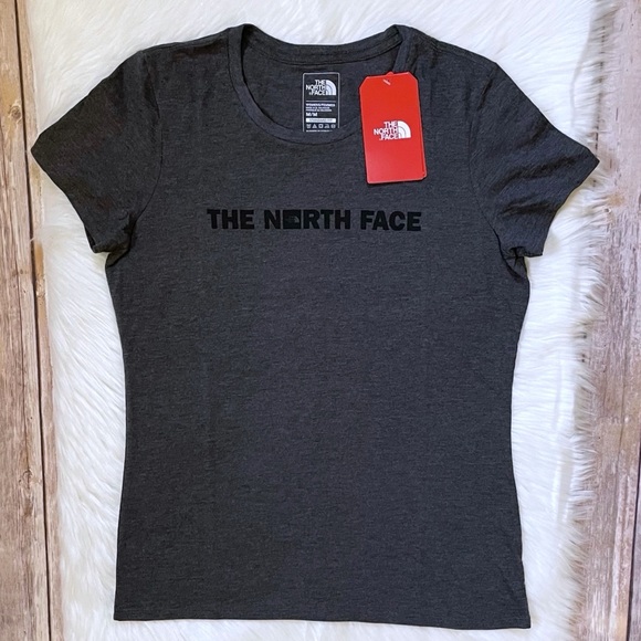 The North Face Women’s Short Sleeve Dark Grey Tee - Picture 2 of 4